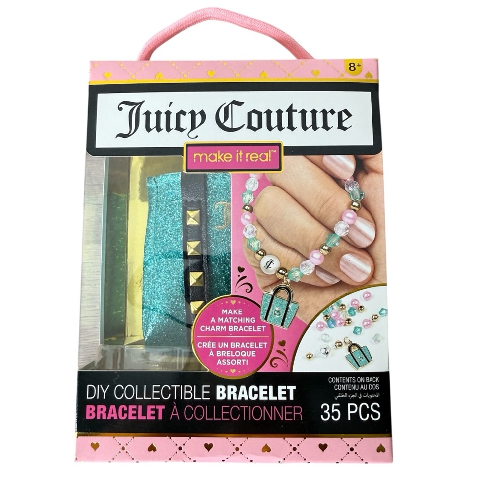 JUICY COUTURE MAKE IT REAL New DIY Collectible Bracelet Charm Mini Bag Box Set